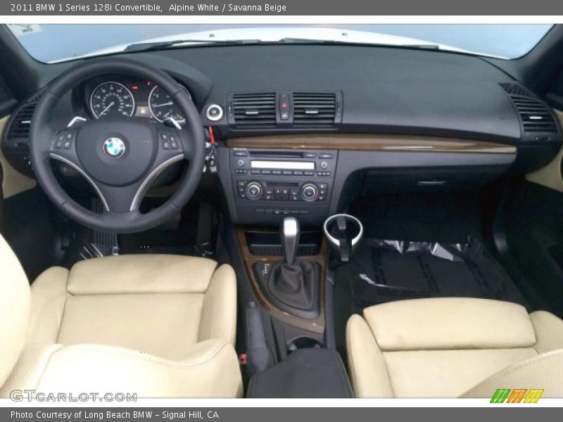 Alpine White / Savanna Beige 2011 BMW 1 Series 128i Convertible