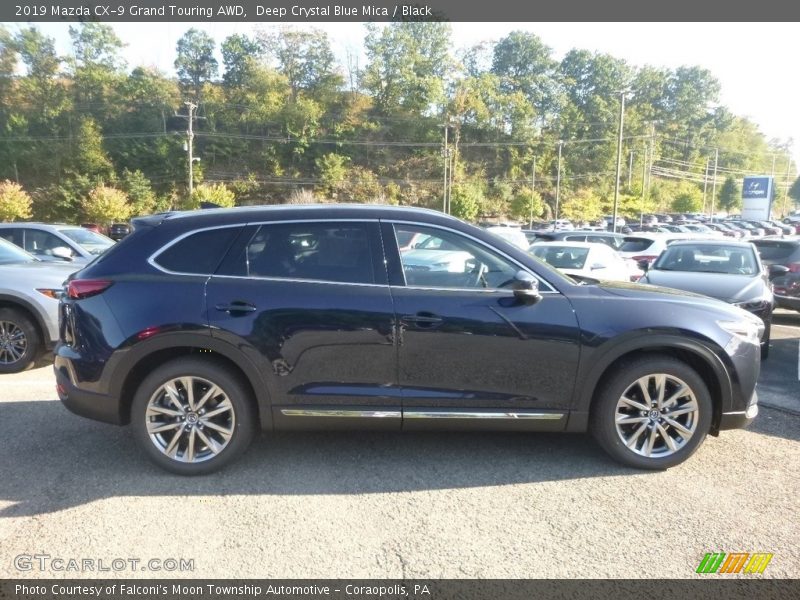 Deep Crystal Blue Mica / Black 2019 Mazda CX-9 Grand Touring AWD