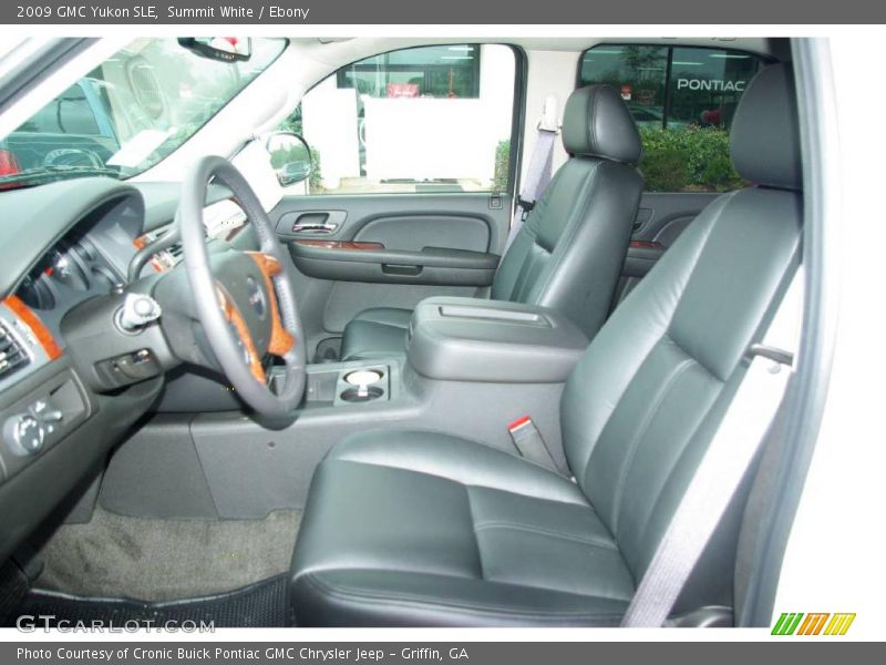 Summit White / Ebony 2009 GMC Yukon SLE