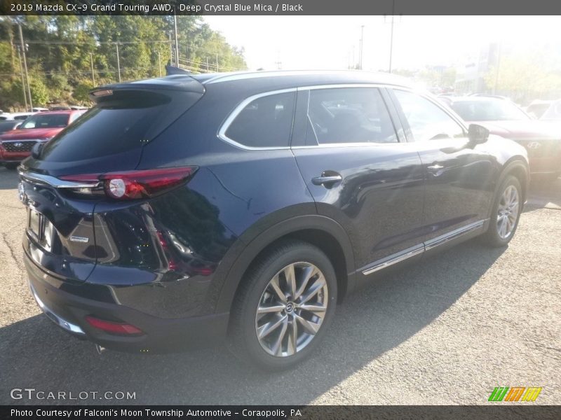 Deep Crystal Blue Mica / Black 2019 Mazda CX-9 Grand Touring AWD