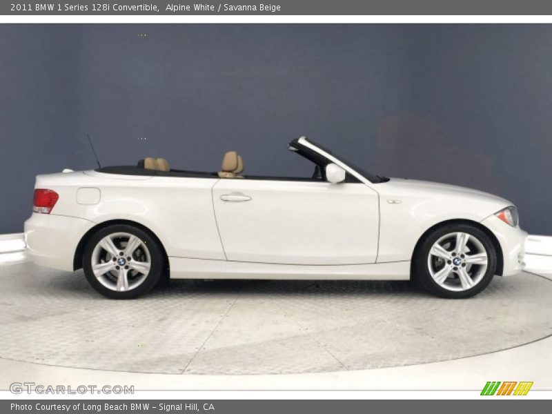 Alpine White / Savanna Beige 2011 BMW 1 Series 128i Convertible