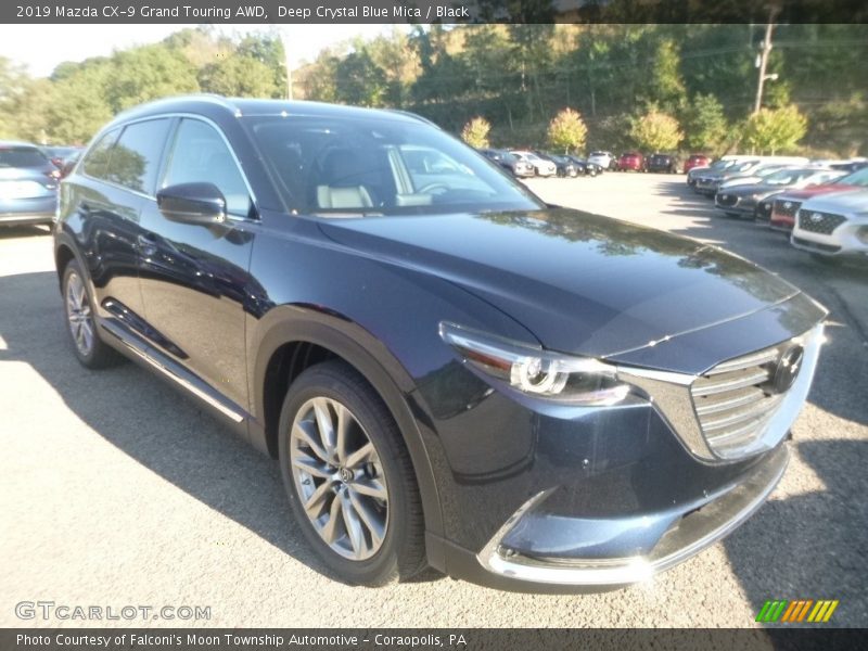 Deep Crystal Blue Mica / Black 2019 Mazda CX-9 Grand Touring AWD