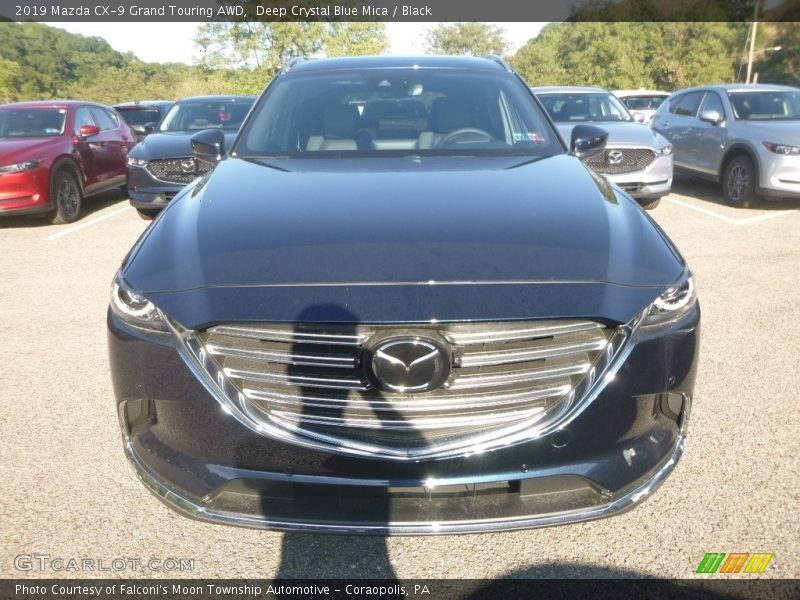 Deep Crystal Blue Mica / Black 2019 Mazda CX-9 Grand Touring AWD