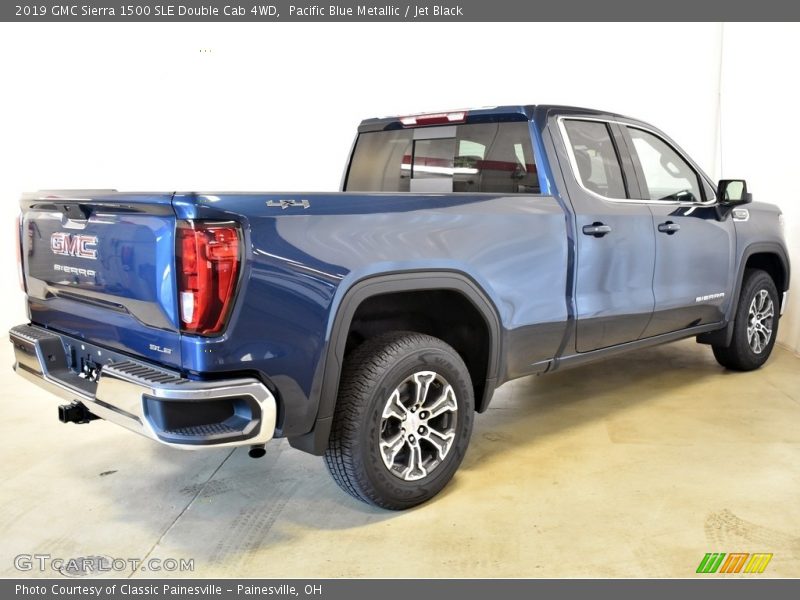 Pacific Blue Metallic / Jet Black 2019 GMC Sierra 1500 SLE Double Cab 4WD