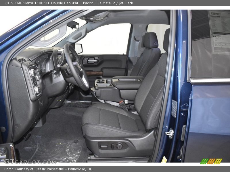 Pacific Blue Metallic / Jet Black 2019 GMC Sierra 1500 SLE Double Cab 4WD