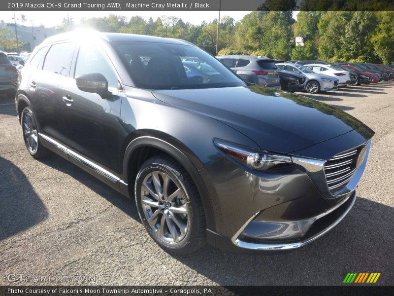 Machine Gray Metallic / Black 2019 Mazda CX-9 Grand Touring AWD