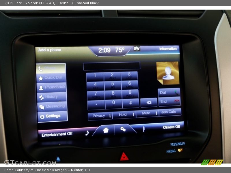 Caribou / Charcoal Black 2015 Ford Explorer XLT 4WD