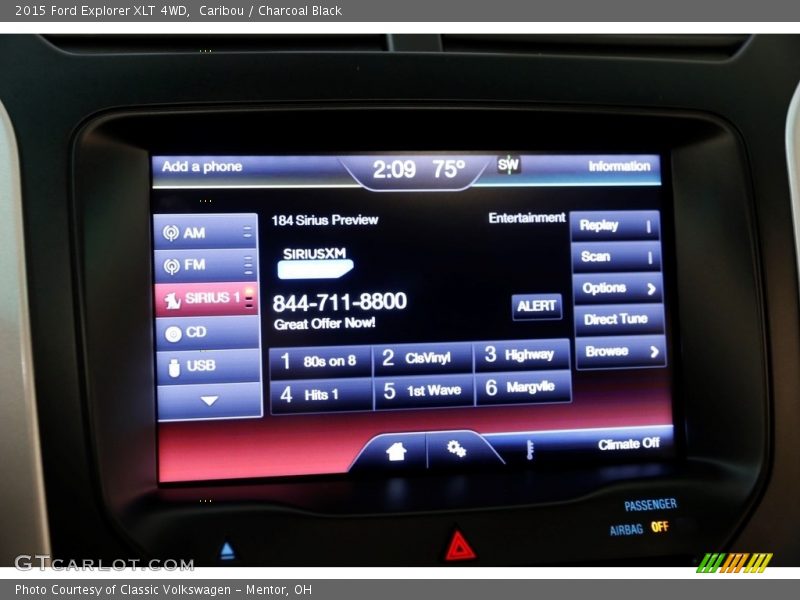 Caribou / Charcoal Black 2015 Ford Explorer XLT 4WD