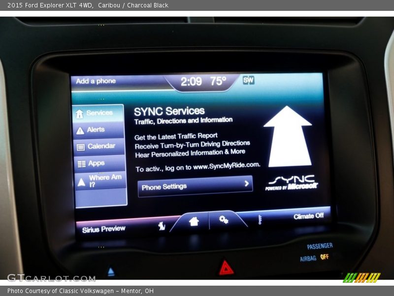Caribou / Charcoal Black 2015 Ford Explorer XLT 4WD