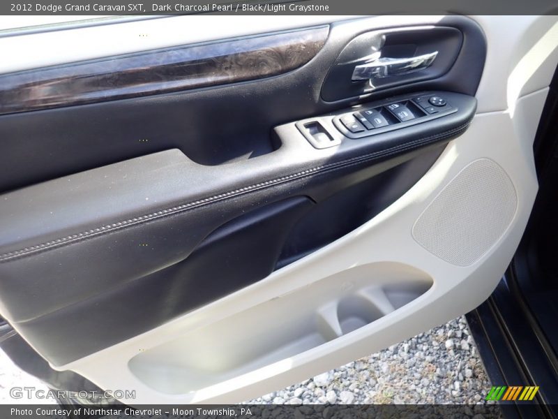 Dark Charcoal Pearl / Black/Light Graystone 2012 Dodge Grand Caravan SXT