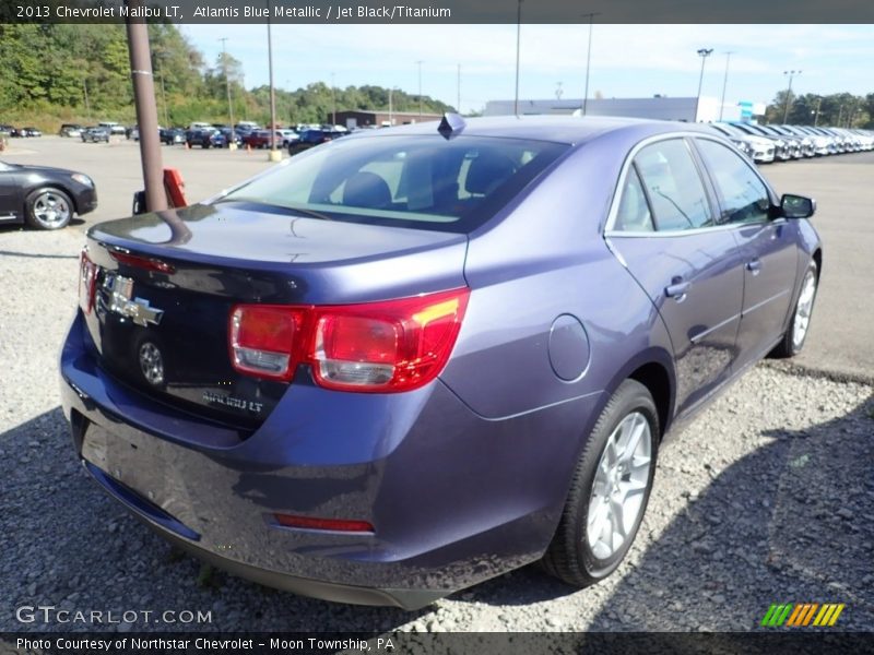 Atlantis Blue Metallic / Jet Black/Titanium 2013 Chevrolet Malibu LT