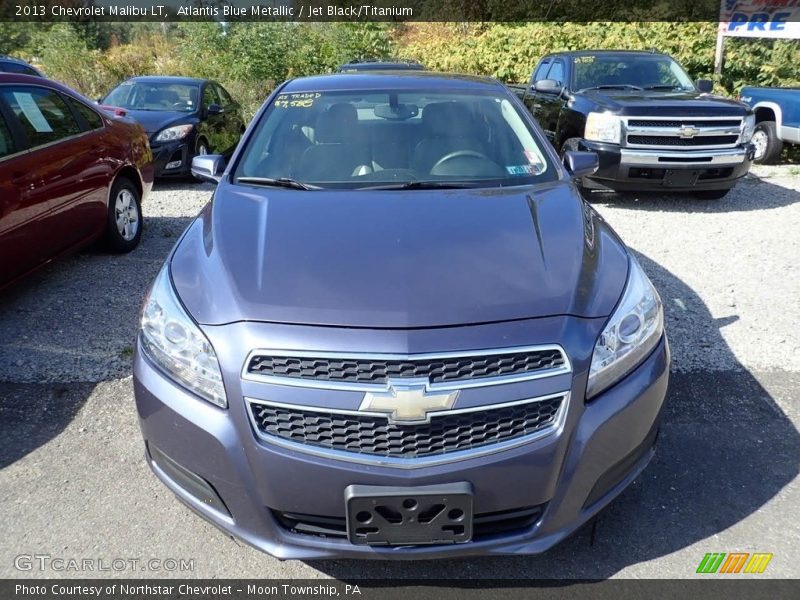 Atlantis Blue Metallic / Jet Black/Titanium 2013 Chevrolet Malibu LT