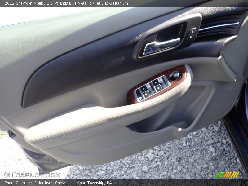 Atlantis Blue Metallic / Jet Black/Titanium 2013 Chevrolet Malibu LT