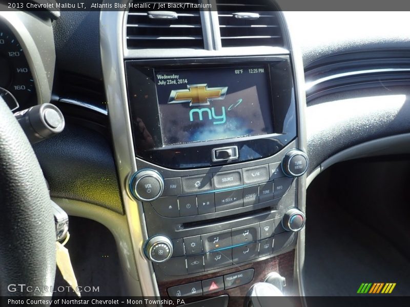 Atlantis Blue Metallic / Jet Black/Titanium 2013 Chevrolet Malibu LT