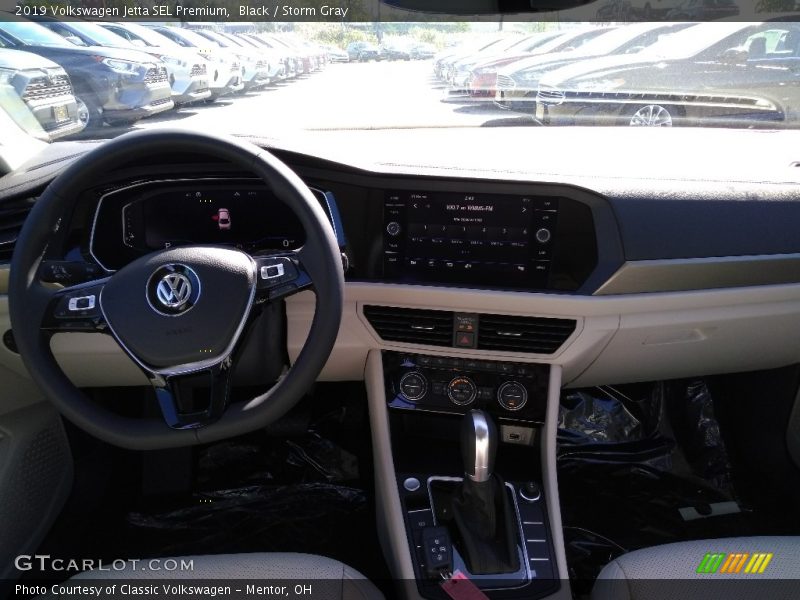Black / Storm Gray 2019 Volkswagen Jetta SEL Premium