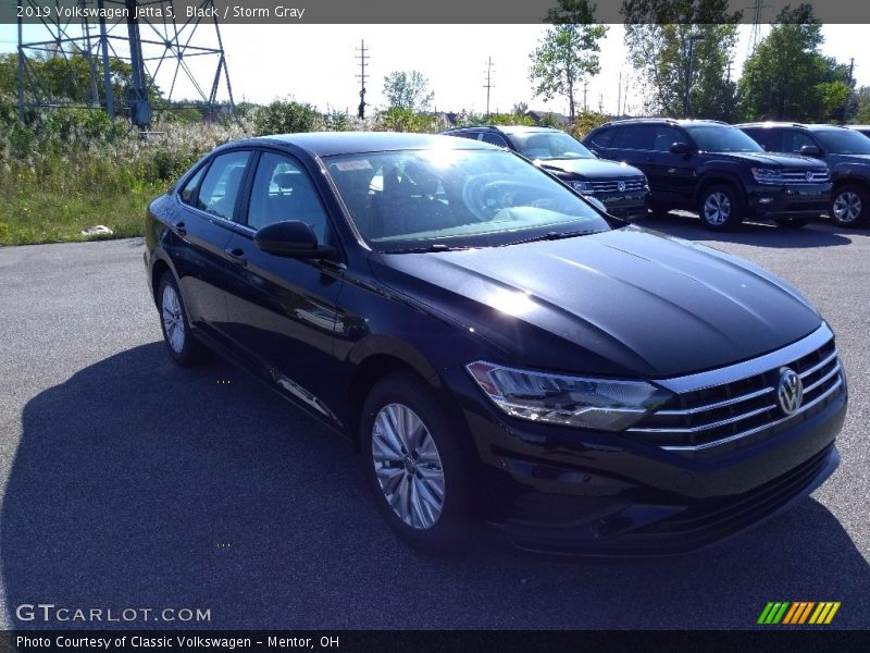 Black / Storm Gray 2019 Volkswagen Jetta S