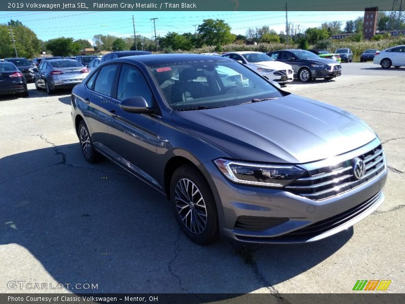 Platinum Gray Metallic / Titan Black 2019 Volkswagen Jetta SEL