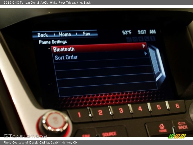 White Frost Tricoat / Jet Black 2016 GMC Terrain Denali AWD