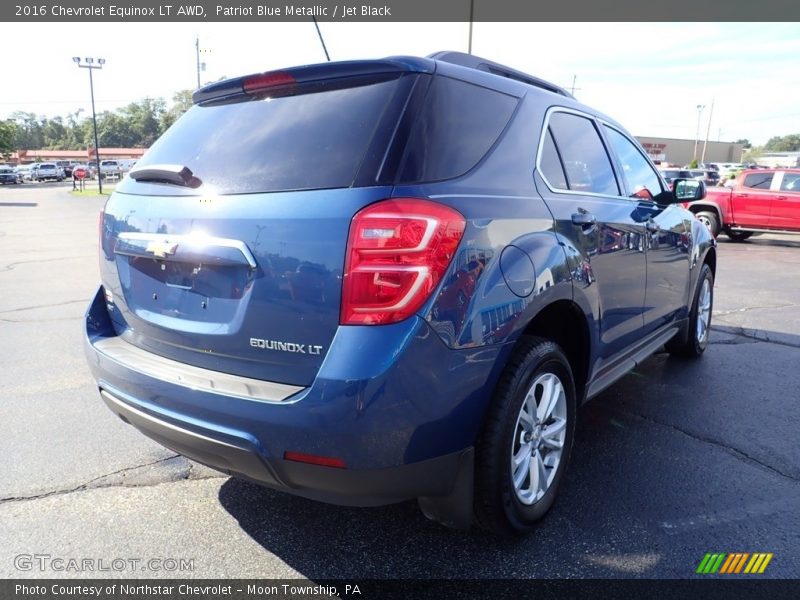 Patriot Blue Metallic / Jet Black 2016 Chevrolet Equinox LT AWD