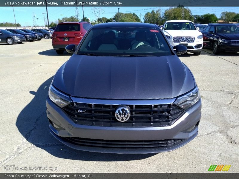 Platinum Gray Metallic / Storm Gray 2019 Volkswagen Jetta R-Line
