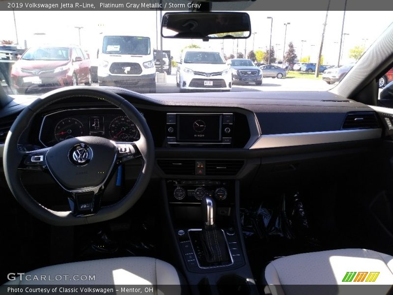 Platinum Gray Metallic / Storm Gray 2019 Volkswagen Jetta R-Line