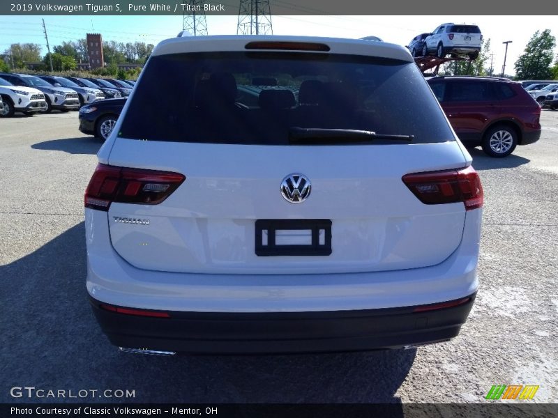 Pure White / Titan Black 2019 Volkswagen Tiguan S