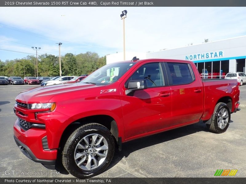 Cajun Red Tintcoat / Jet Black 2019 Chevrolet Silverado 1500 RST Crew Cab 4WD