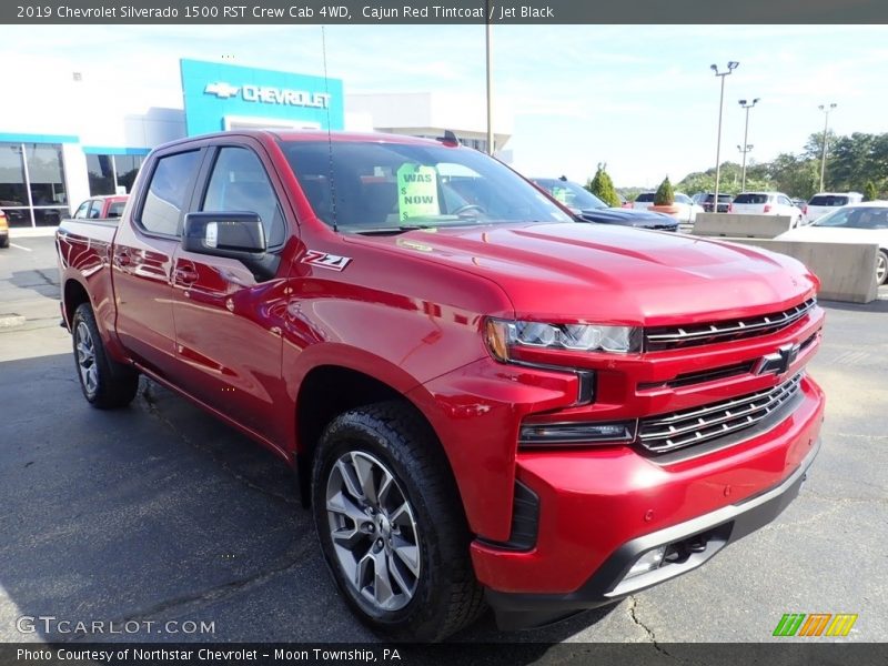 Cajun Red Tintcoat / Jet Black 2019 Chevrolet Silverado 1500 RST Crew Cab 4WD