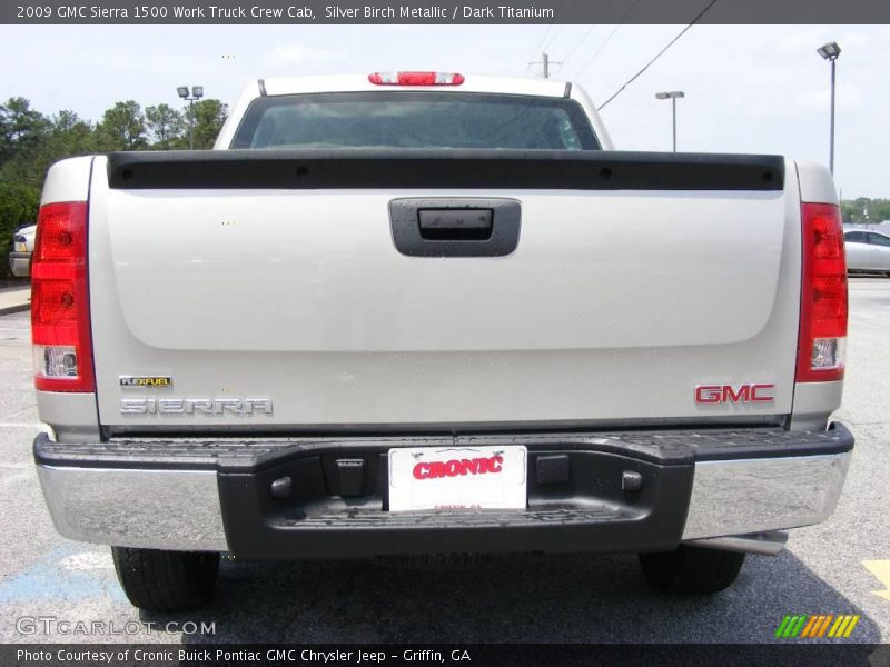 Silver Birch Metallic / Dark Titanium 2009 GMC Sierra 1500 Work Truck Crew Cab