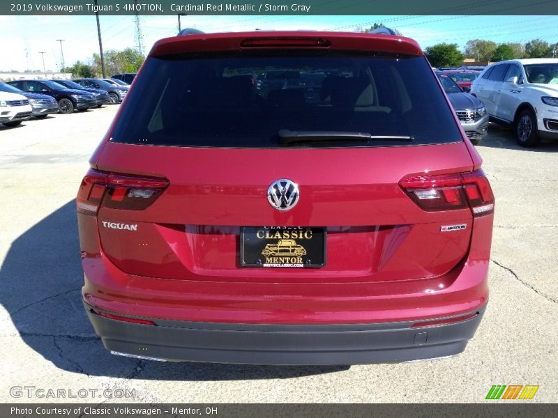 Cardinal Red Metallic / Storm Gray 2019 Volkswagen Tiguan S 4MOTION