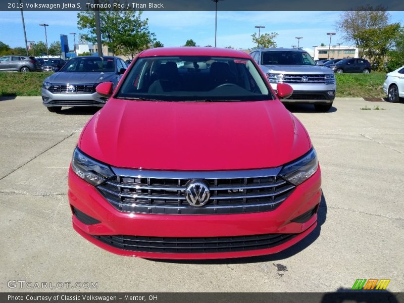 Tornado Red / Titan Black 2019 Volkswagen Jetta S