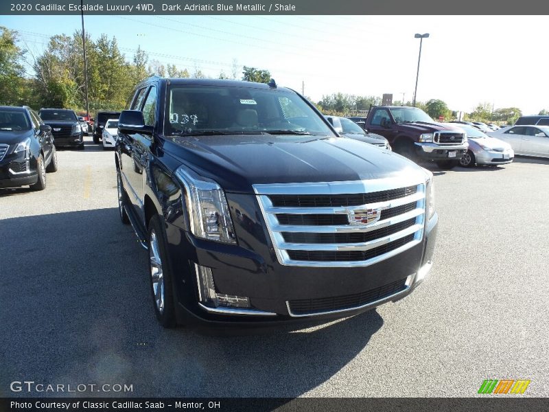 Dark Adriatic Blue Metallic / Shale 2020 Cadillac Escalade Luxury 4WD