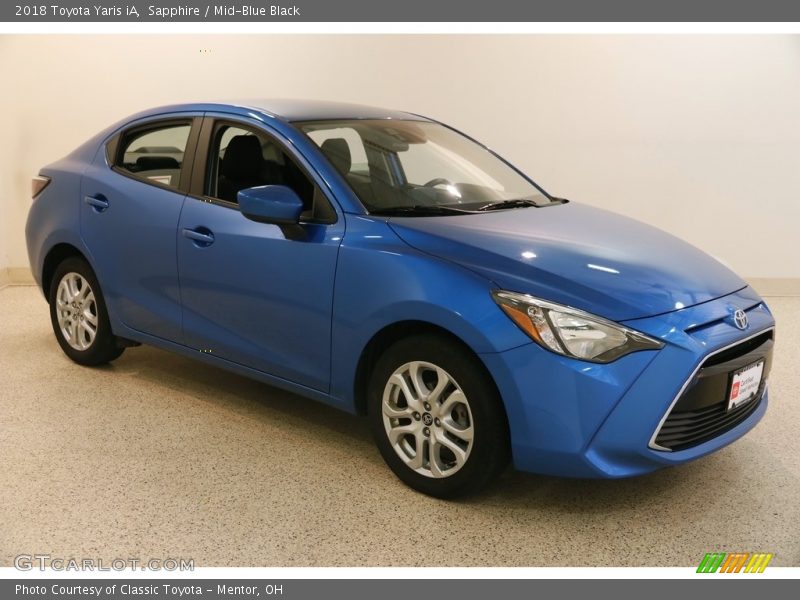 Sapphire / Mid-Blue Black 2018 Toyota Yaris iA