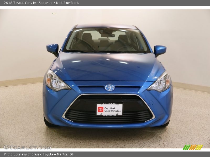 Sapphire / Mid-Blue Black 2018 Toyota Yaris iA
