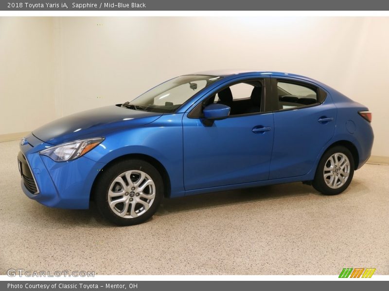 Sapphire / Mid-Blue Black 2018 Toyota Yaris iA