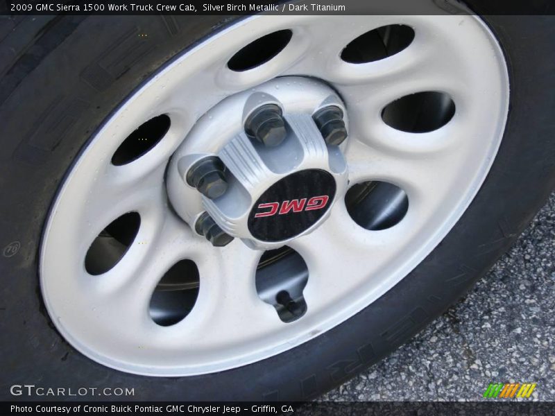 Silver Birch Metallic / Dark Titanium 2009 GMC Sierra 1500 Work Truck Crew Cab