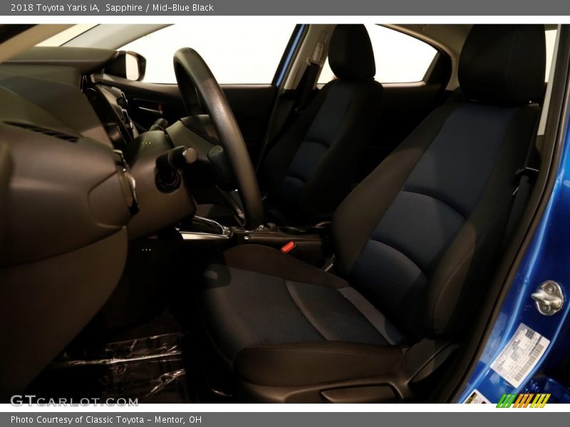 Sapphire / Mid-Blue Black 2018 Toyota Yaris iA