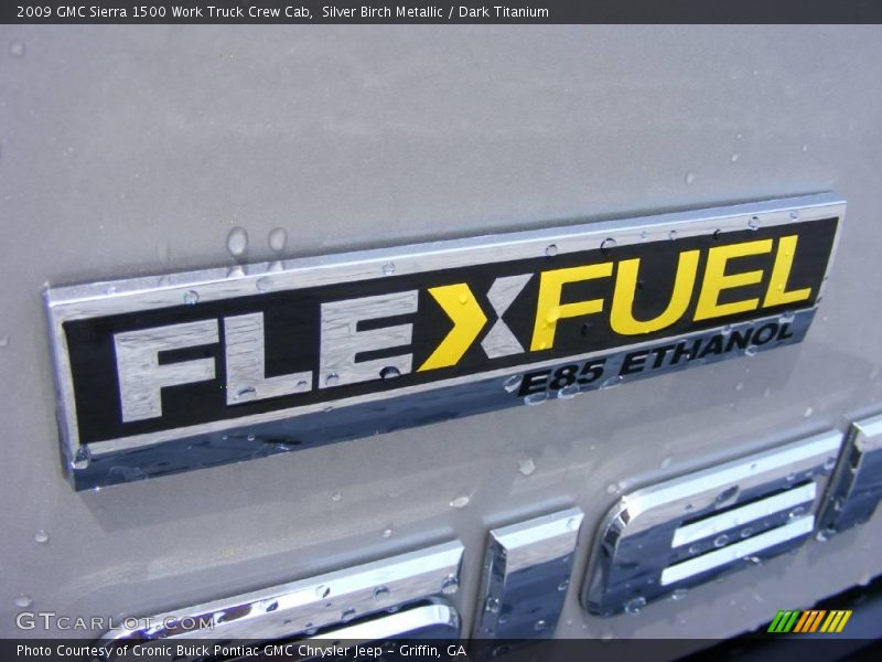 Silver Birch Metallic / Dark Titanium 2009 GMC Sierra 1500 Work Truck Crew Cab