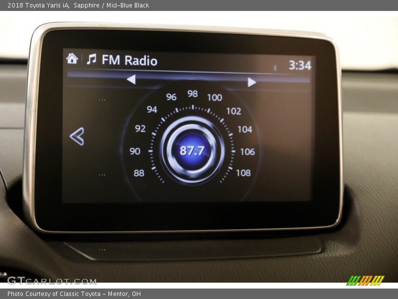 Sapphire / Mid-Blue Black 2018 Toyota Yaris iA