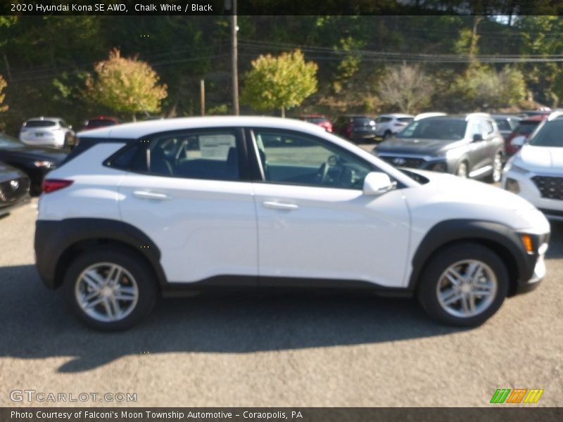Chalk White / Black 2020 Hyundai Kona SE AWD