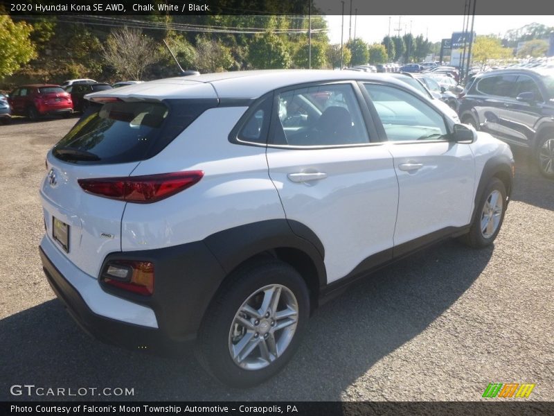 Chalk White / Black 2020 Hyundai Kona SE AWD