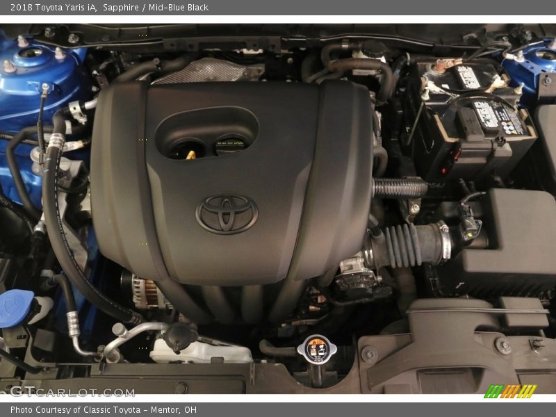 Sapphire / Mid-Blue Black 2018 Toyota Yaris iA