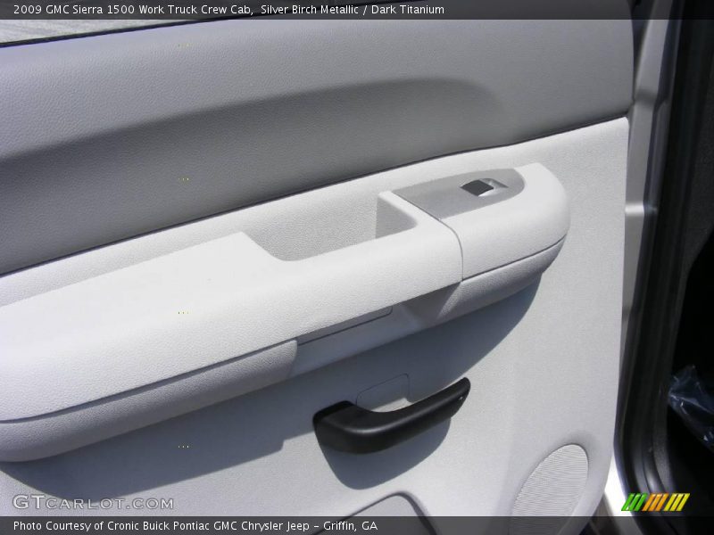 Silver Birch Metallic / Dark Titanium 2009 GMC Sierra 1500 Work Truck Crew Cab
