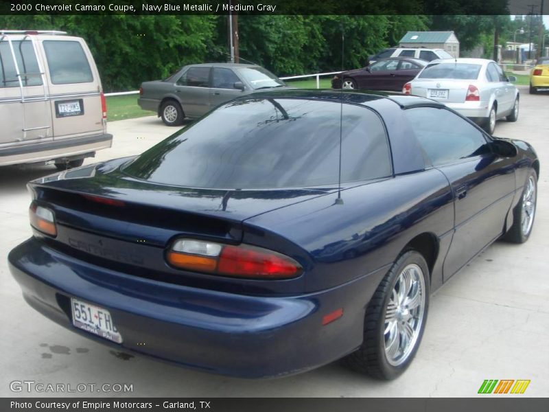 Navy Blue Metallic / Medium Gray 2000 Chevrolet Camaro Coupe