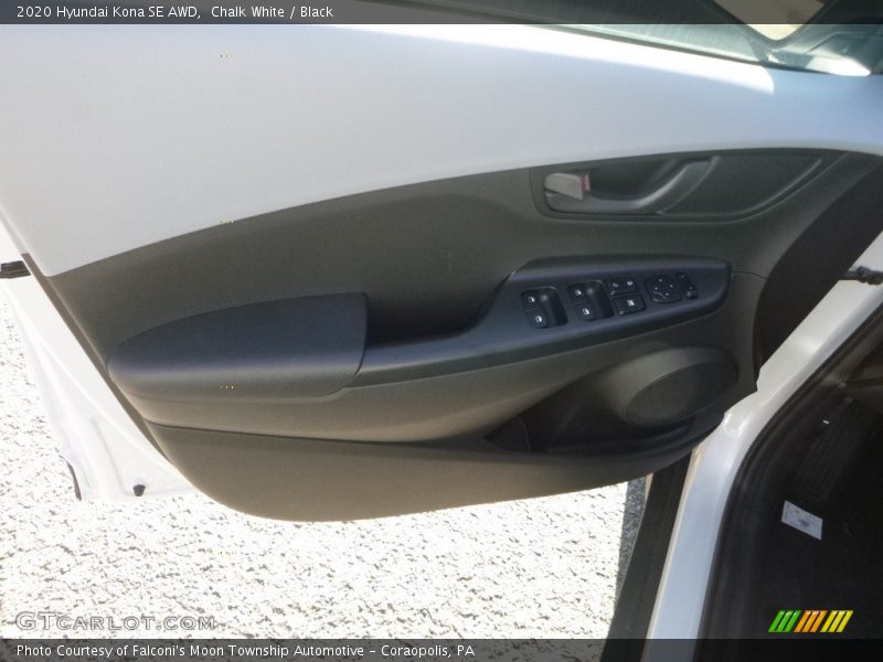 Chalk White / Black 2020 Hyundai Kona SE AWD