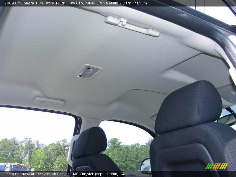 Silver Birch Metallic / Dark Titanium 2009 GMC Sierra 1500 Work Truck Crew Cab