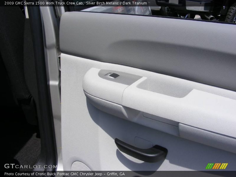 Silver Birch Metallic / Dark Titanium 2009 GMC Sierra 1500 Work Truck Crew Cab