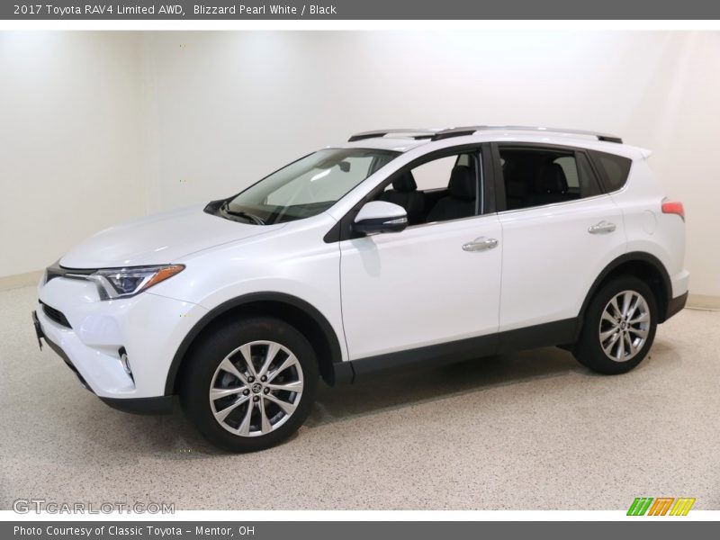 Blizzard Pearl White / Black 2017 Toyota RAV4 Limited AWD