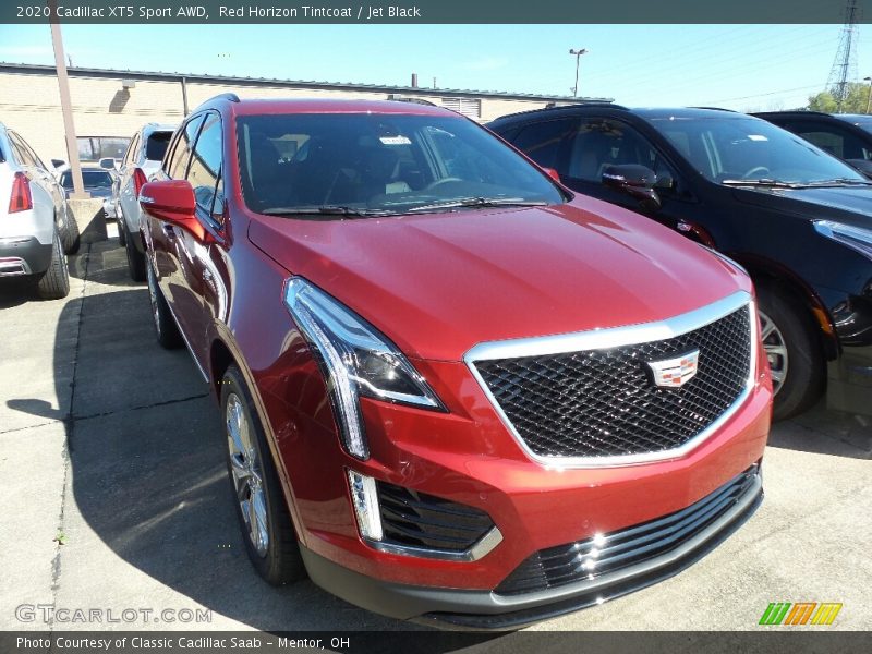 Red Horizon Tintcoat / Jet Black 2020 Cadillac XT5 Sport AWD