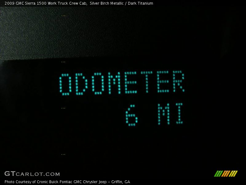 Silver Birch Metallic / Dark Titanium 2009 GMC Sierra 1500 Work Truck Crew Cab